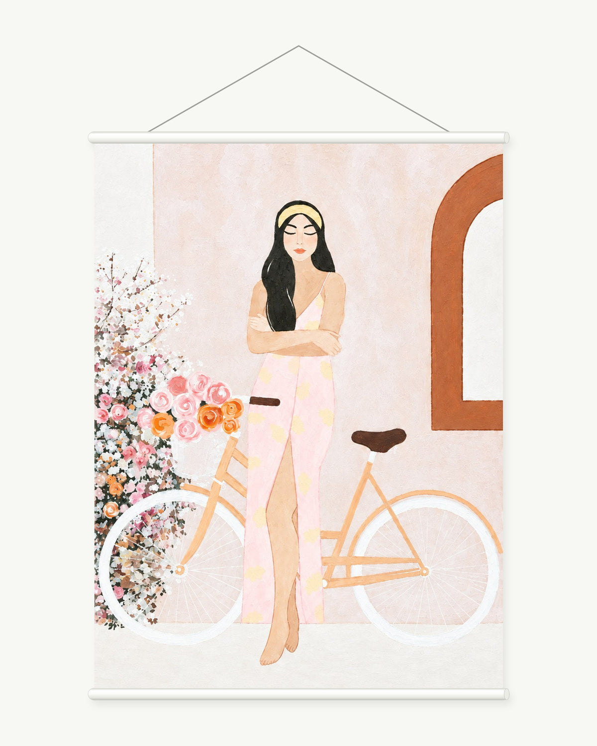 Bicycle Through Blossoms