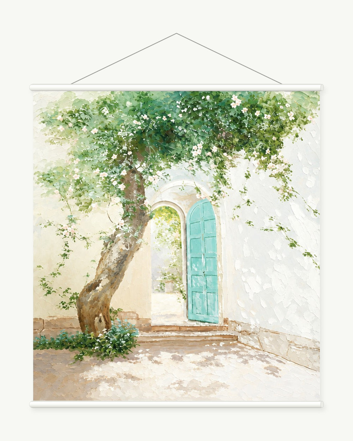 Blue Door Under Vines