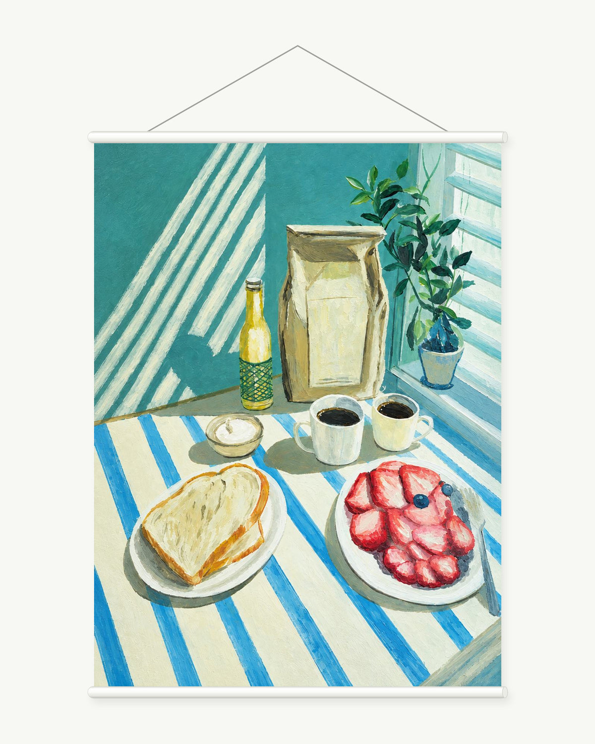 Breakfast in Striped Light