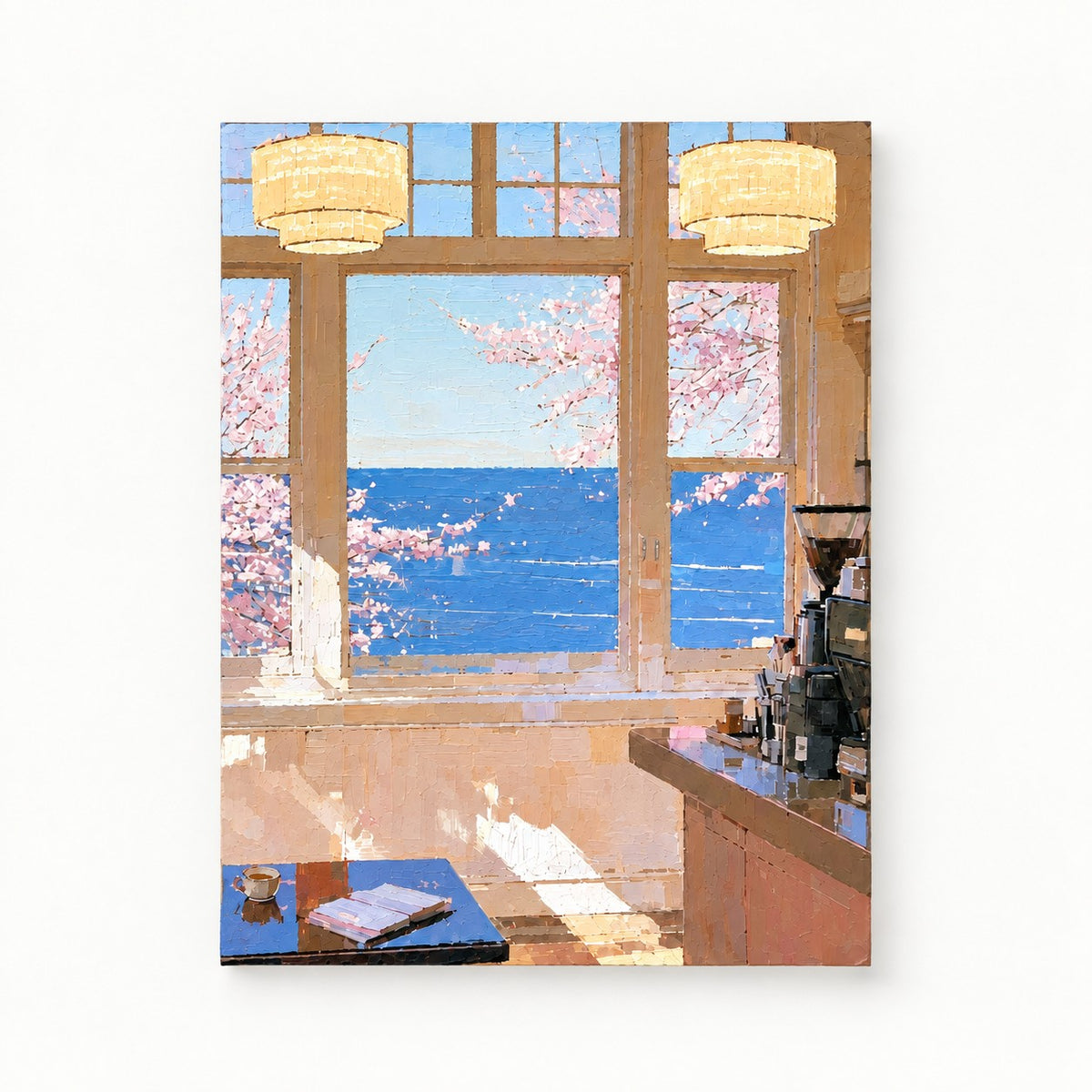 Cherry Window by the Sea