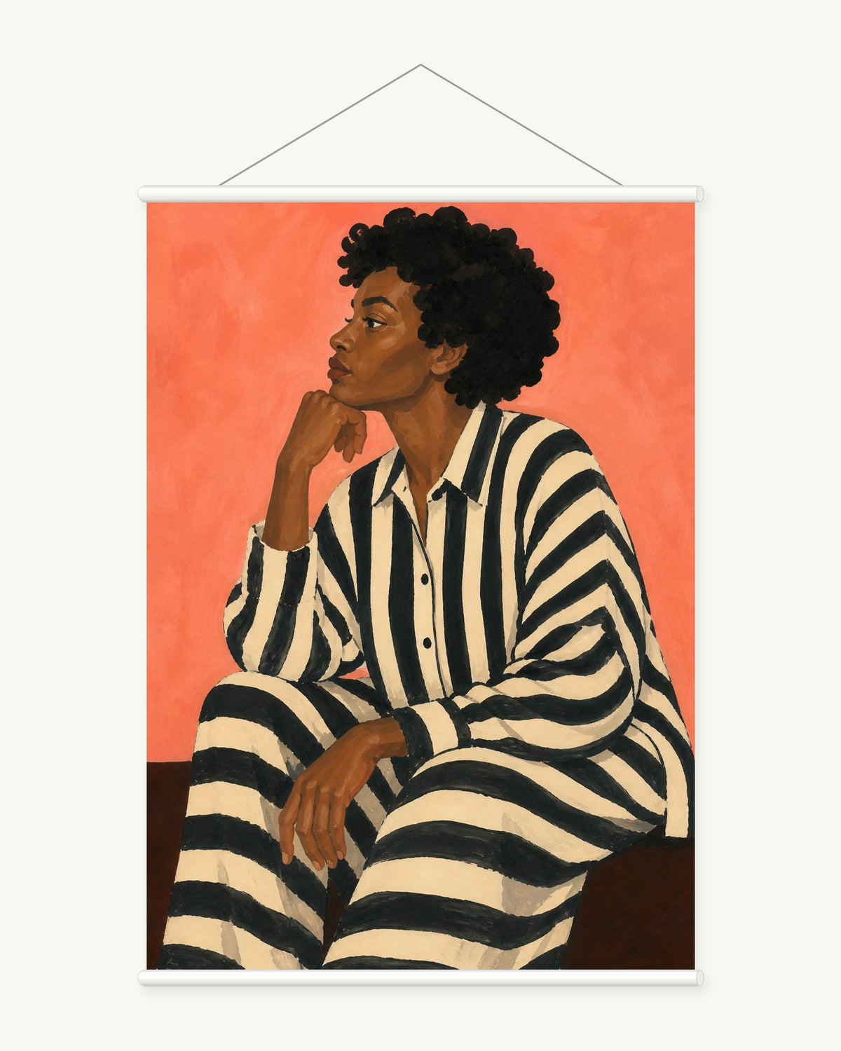 Coral Stripe Pause
