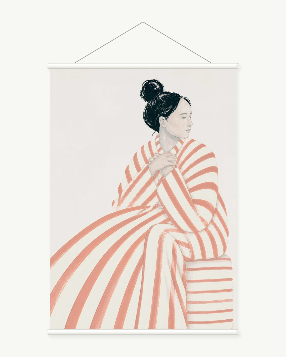 Coral Stripe Portrait