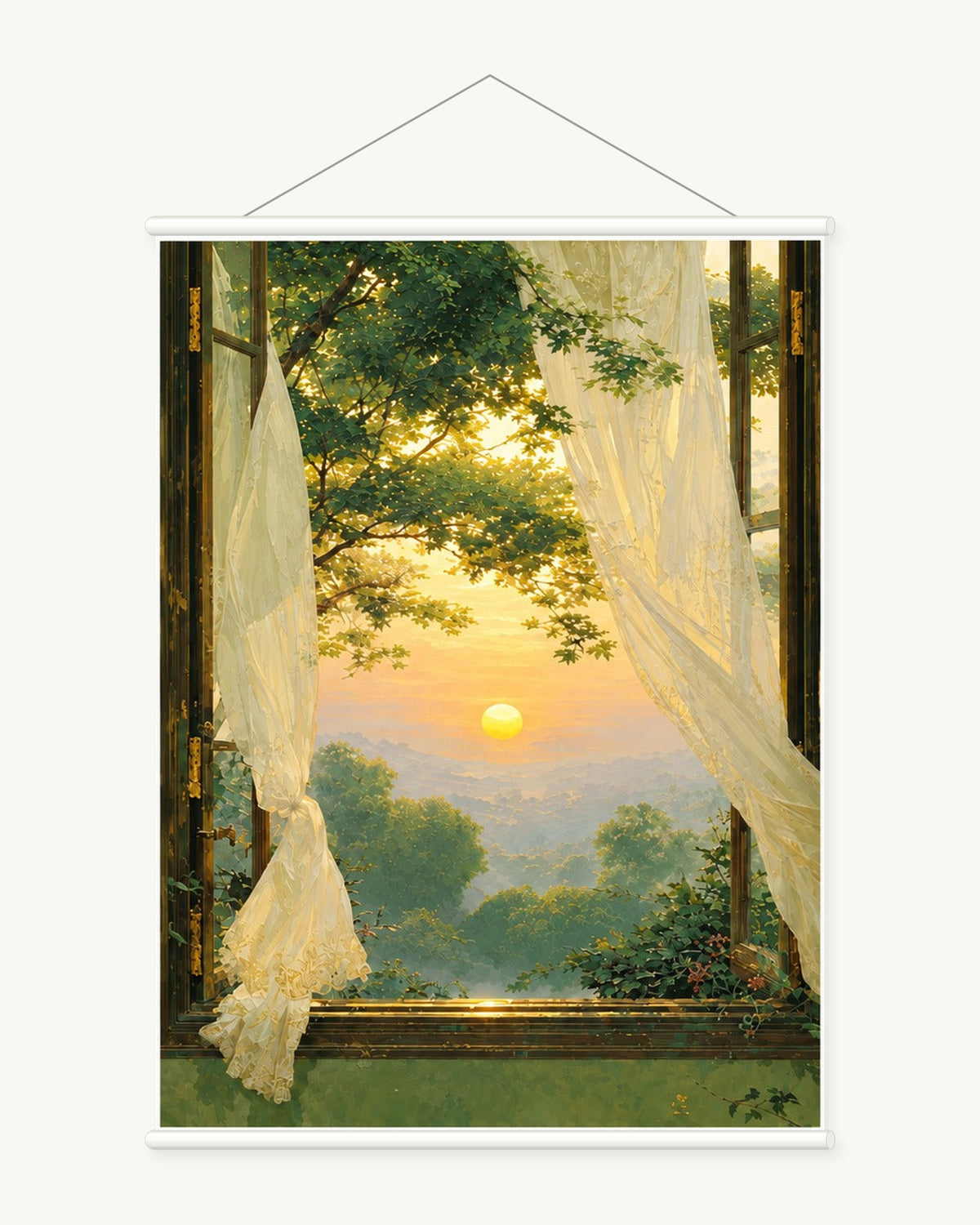 Dawn Through the Curtains