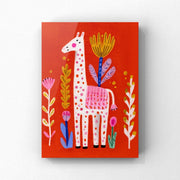 Festival Giraffe art print by PosterAndForm