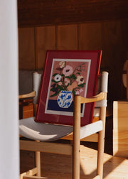 Flowers on Blue Table - gallery