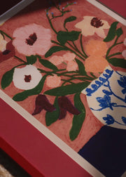 Flowers on Blue Table - gallery