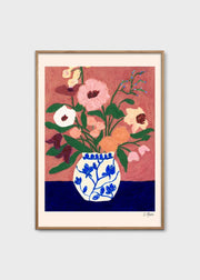 Flowers on Blue Table - gallery