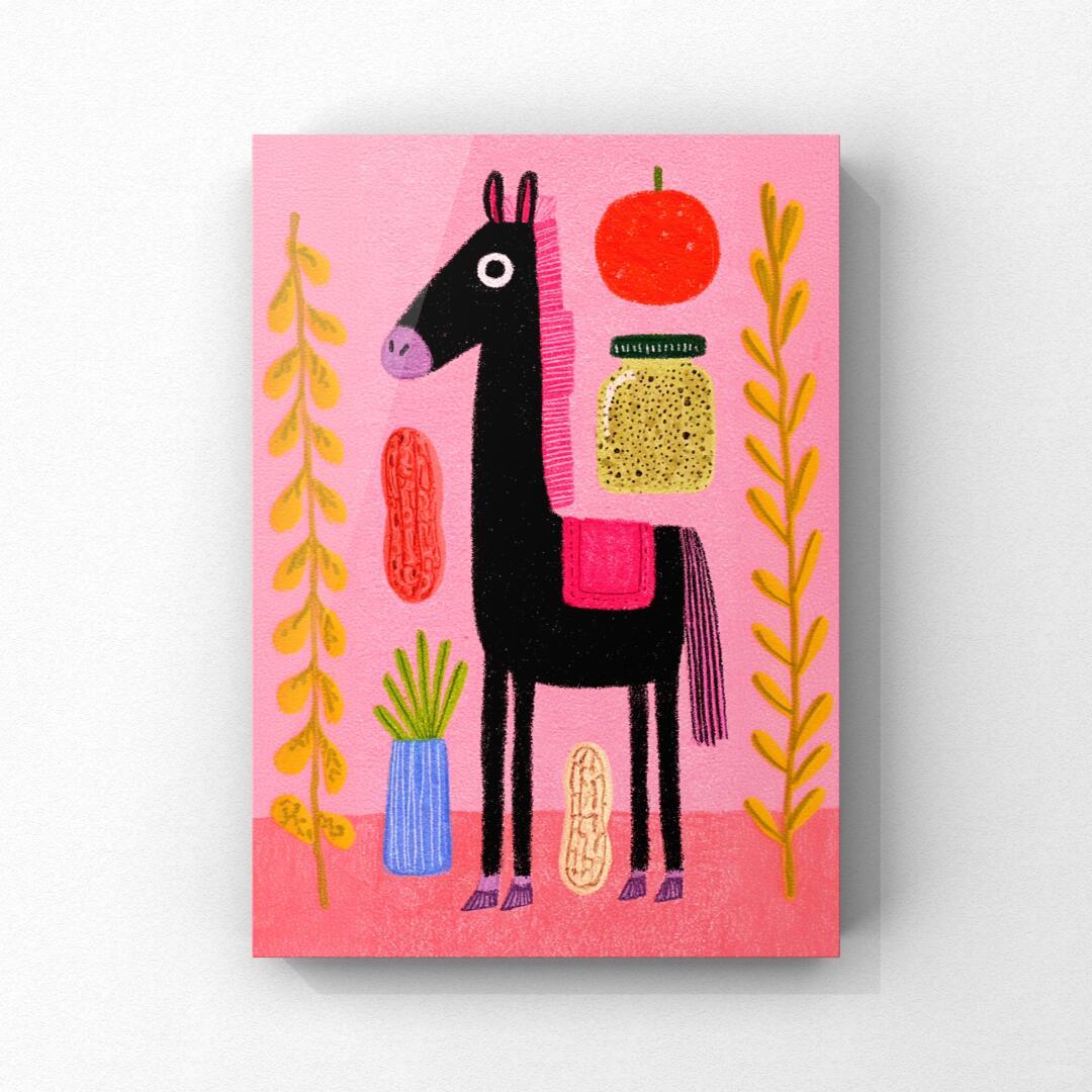 Garden Horse art print by PosterAndForm