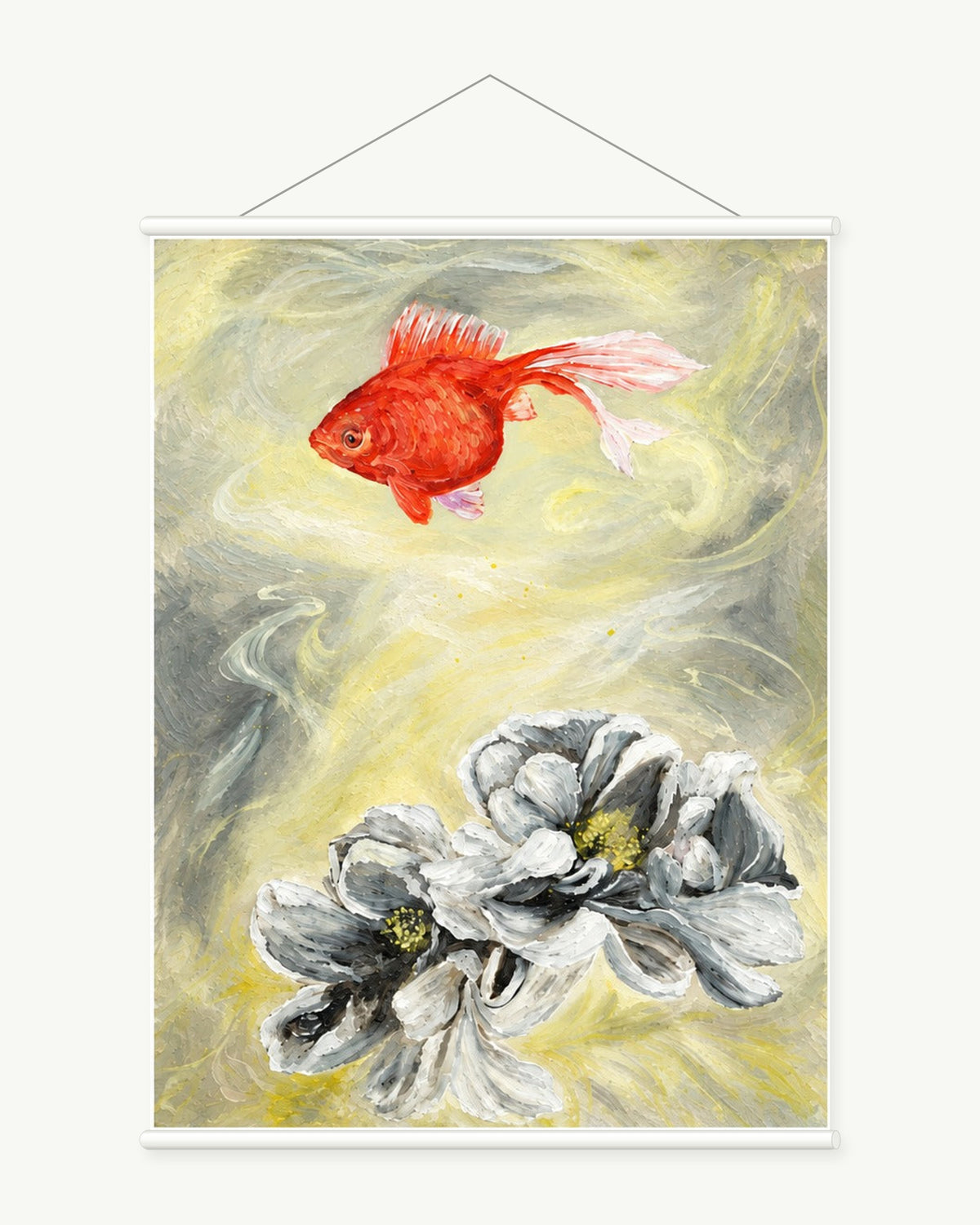 Goldfish Among Peonies