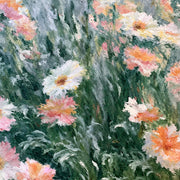 Close detail of the printed image in Blush Wildflowers in the Breeze.