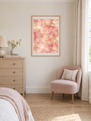 Fish in Rose Water — styled room view with an optional frame