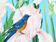 Irises Under Blue Skies — detail cropped from the original artwork