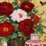 Peonies and Butterflies — detail cropped from the original artwork
