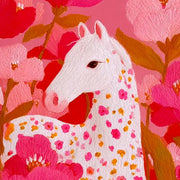 Poppy Meadow Horse — detail cropped from the original artwork