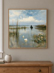 Still Lake Passage — close interior styling with an optional frame