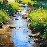 Woodland Stream — detail cropped from the original artwork