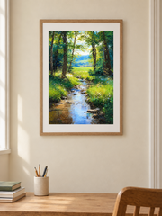 Woodland Stream — close interior styling with an optional frame