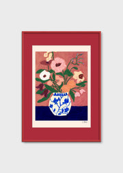 Flowers on Blue Table - primary